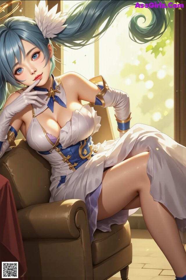 Hentai - Captivating Grace of the Cosmic Maiden Set.1 20250124 Part 18 No.f6041b A woman sitting on a chair in a room.